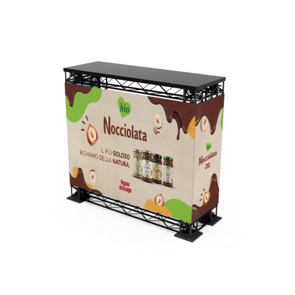 Banchetto Espositivo 120x40 - struttura modulare X10