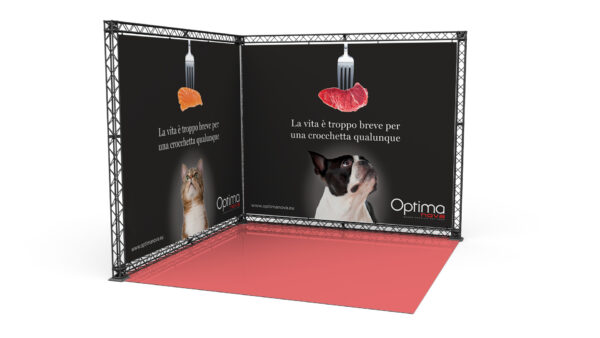 Parete Angolare 390x300 - struttura modulare X15